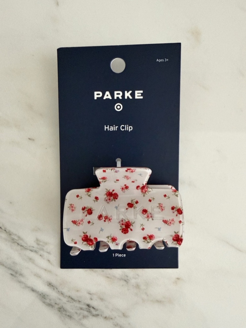 NEW Parke x Target Cream Floral Claw Clip